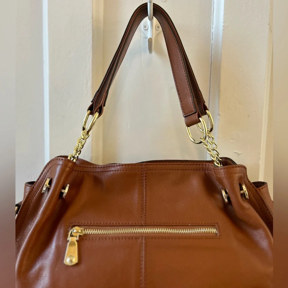 Jose Hess Danbury Mint Limited Edition Signature Brown Leather Hobo Bag - Picture 8 of 15